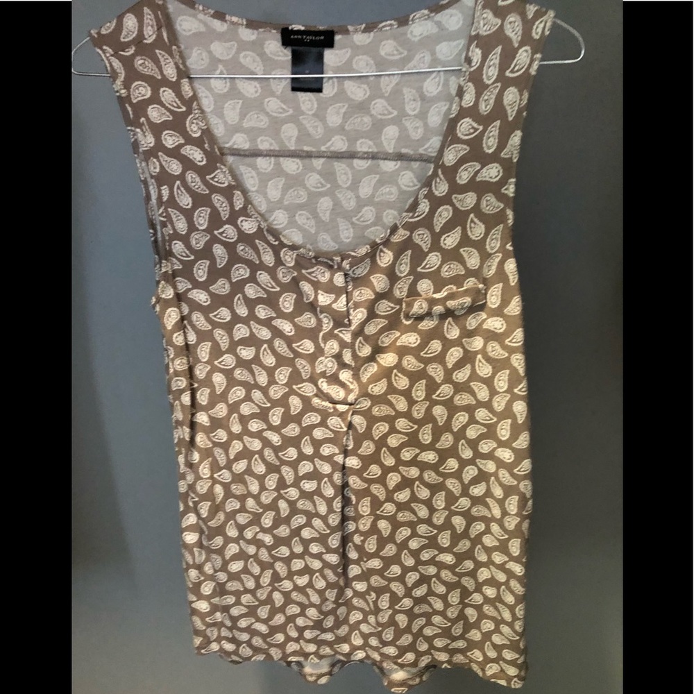 Ann Taylor cotton sleeveless shell/tank top